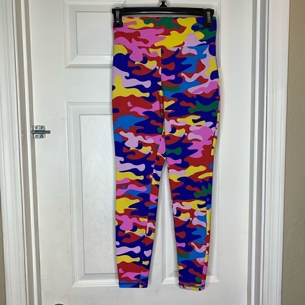 Forever 21 High Waisted Colorful Print Leggings